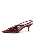 Vernice Buckle 55mm Slingback Pumps 39 Porpora