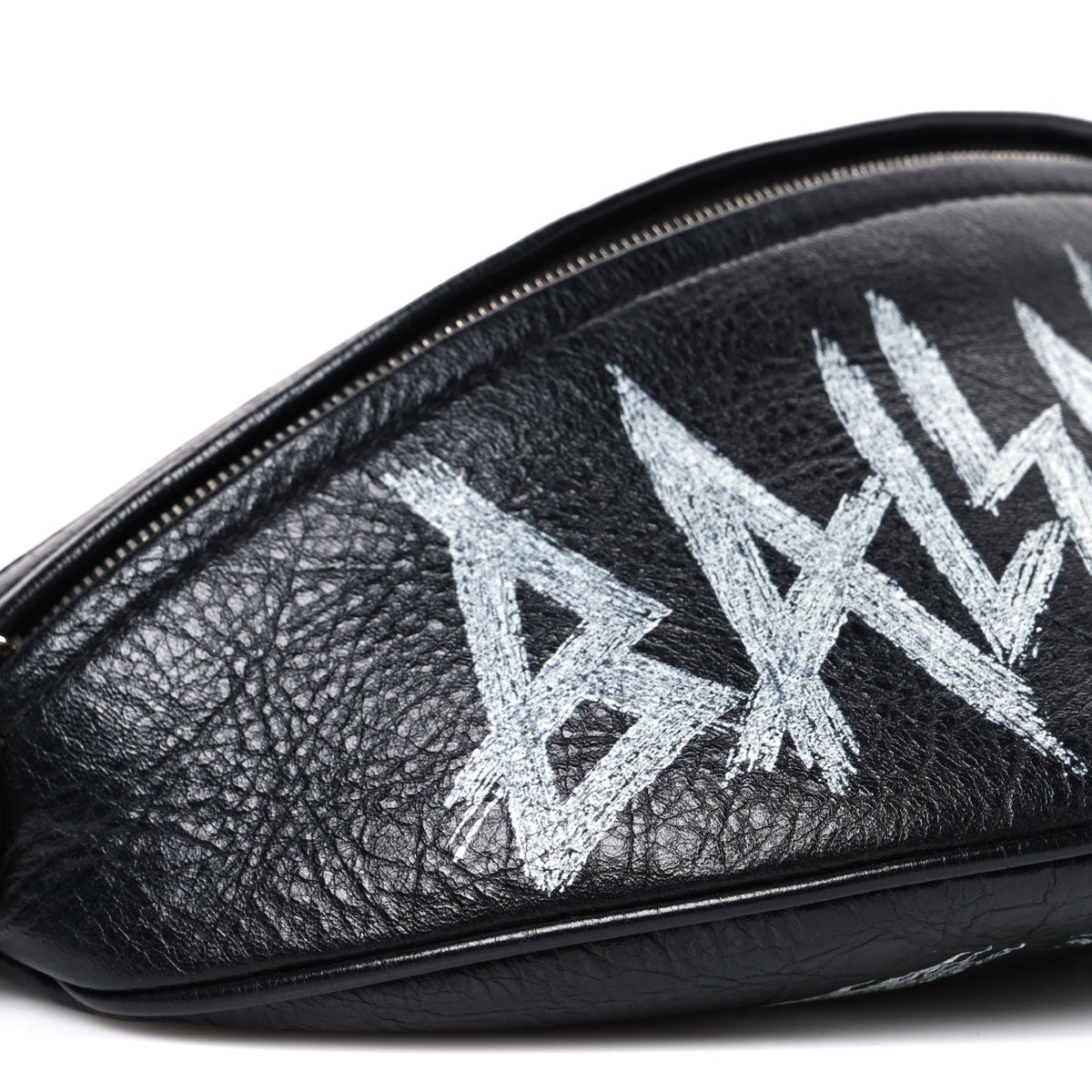 Agneau Arena Graffiti All Over XS Souvenir Belt Bag Black White