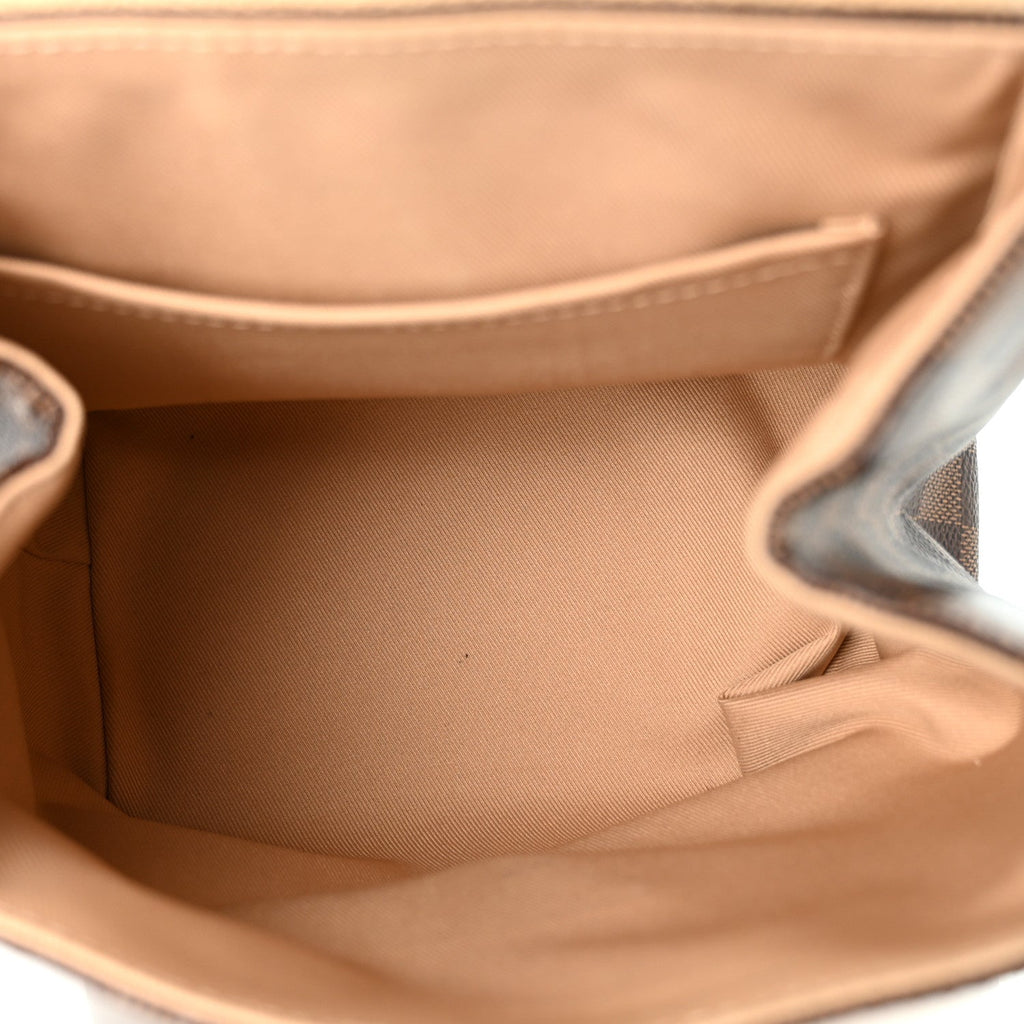 Damier Ebene Clapton Backpack Creme
