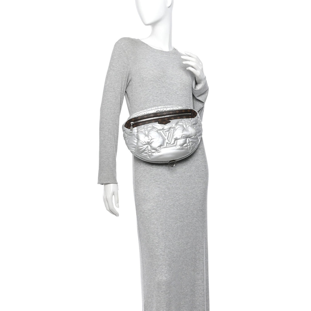 Econyl Monogram Pillow Bumbag Silver