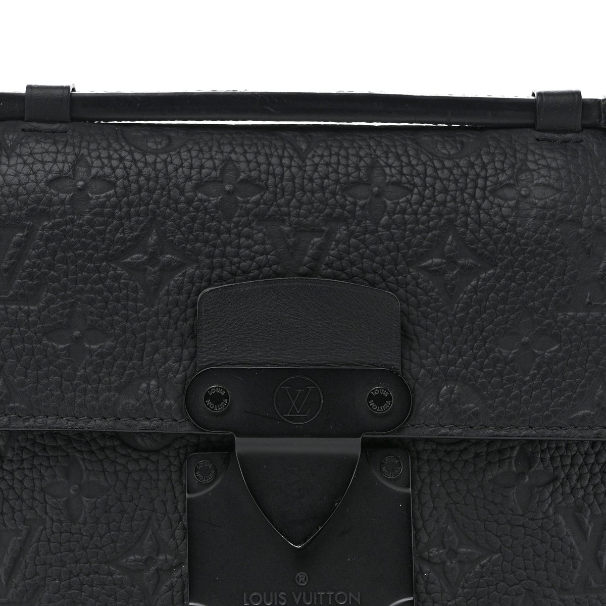 Taurillon Monogram S Lock Sling Bag Black