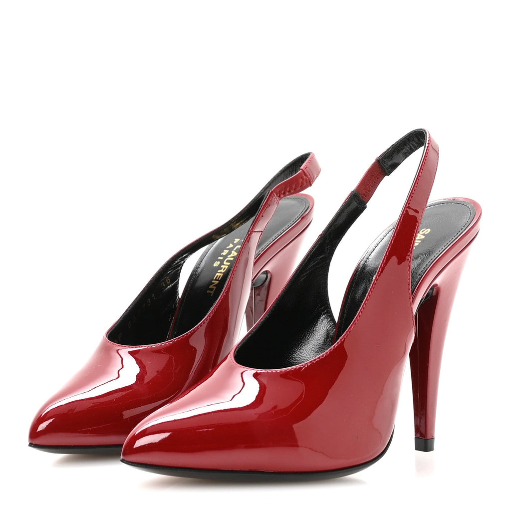 Patent Venus 110 Slingback Pumps 36 Hot Red