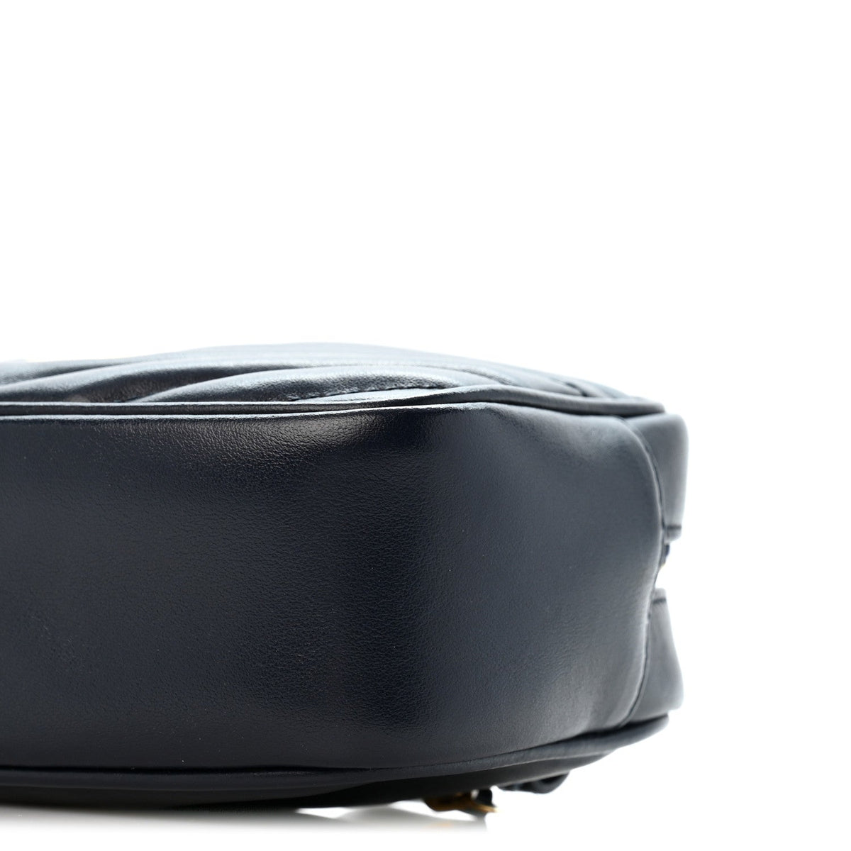 Calfskin Matelasse Monogram Lou Belt Bag Black Deep Marine