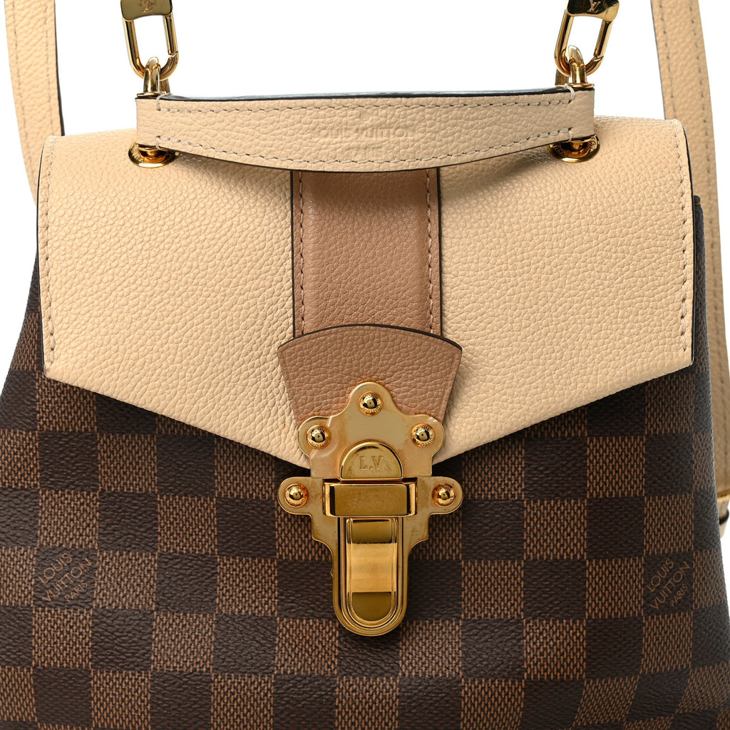 Damier Ebene Clapton Backpack Creme