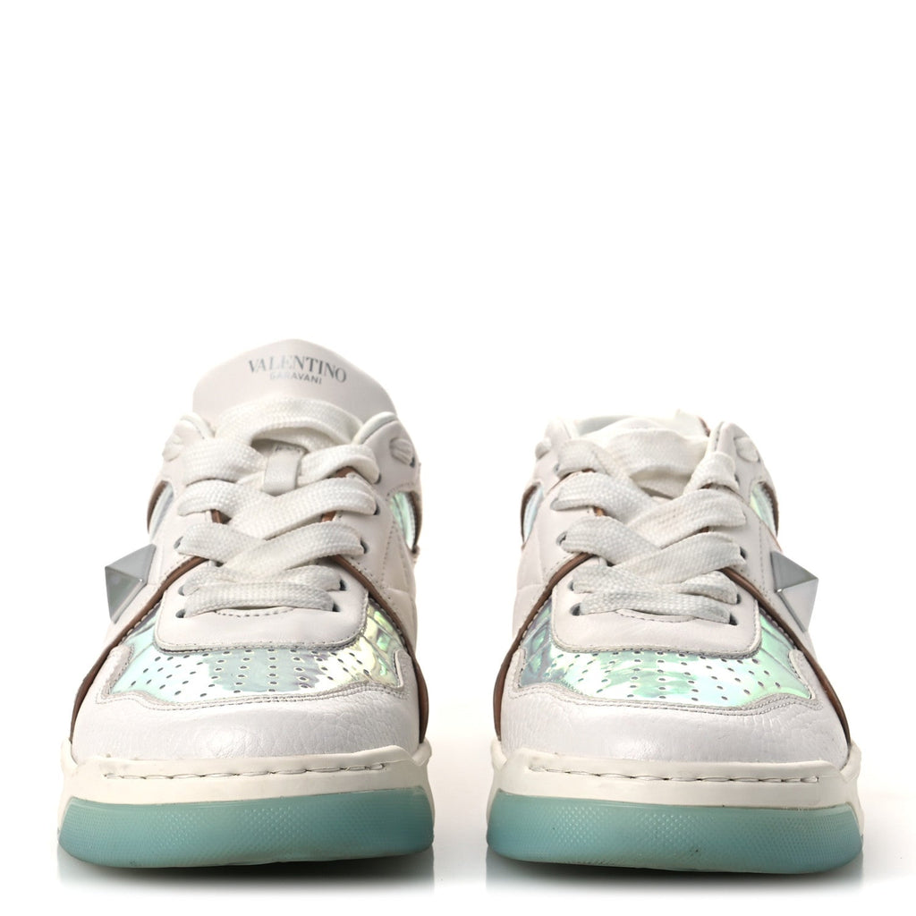 Nappa Metallic One Stud Low Top Sneakers 37 White