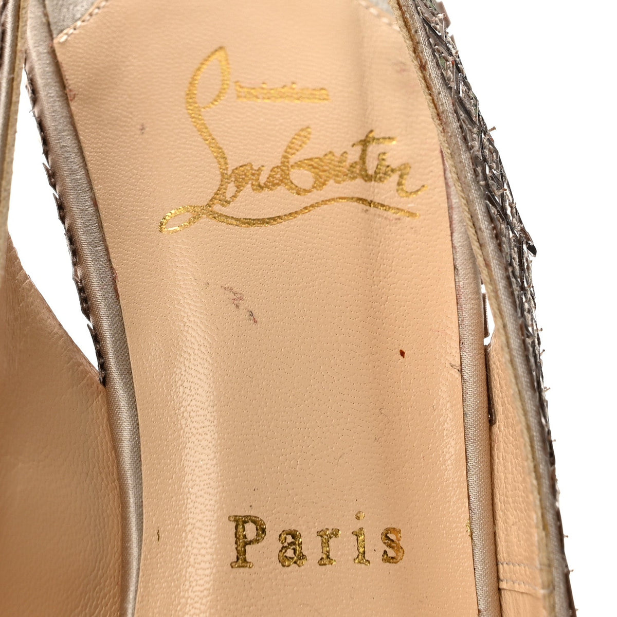 Satin Mosaique No Prive 120 Pumps 37.5 Silver