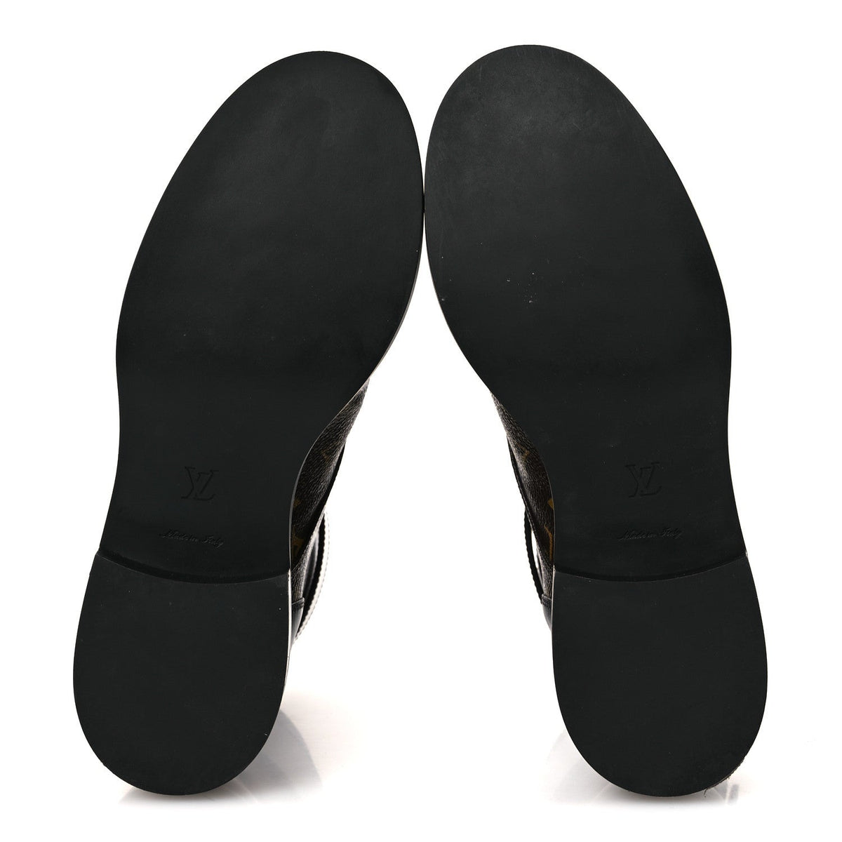 Calfskin Monogram Wonderland Flat Ranger Boots 37.5 Black