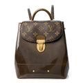 Patent Monogram Hot Springs Backpack Vert Bronze