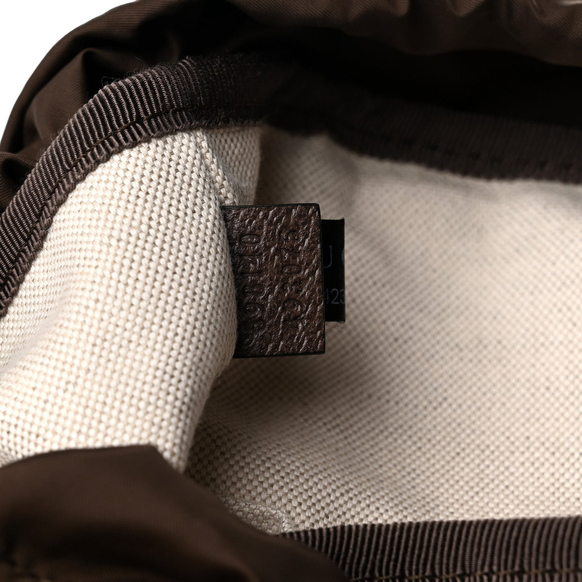 GG Supreme Monogram Medium Ophidia Double Buckle Backpack Beige Ebony Neon Orange