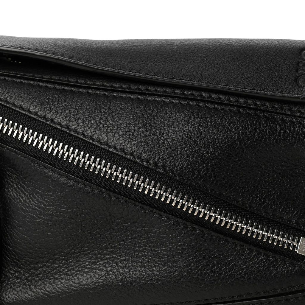 Calfskin Mini Puzzle Bumbag Black