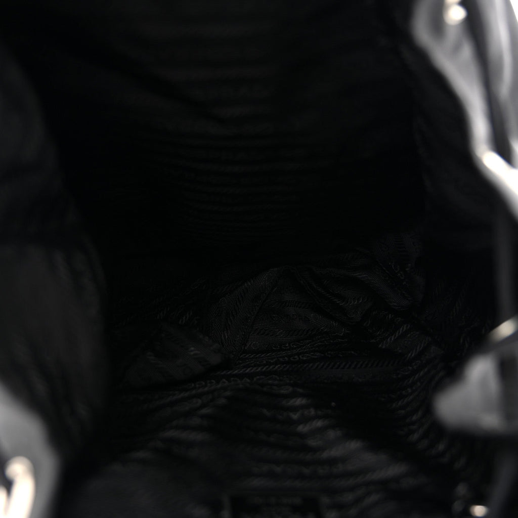 Tessuto Nylon Vela Cinch Backpack Black