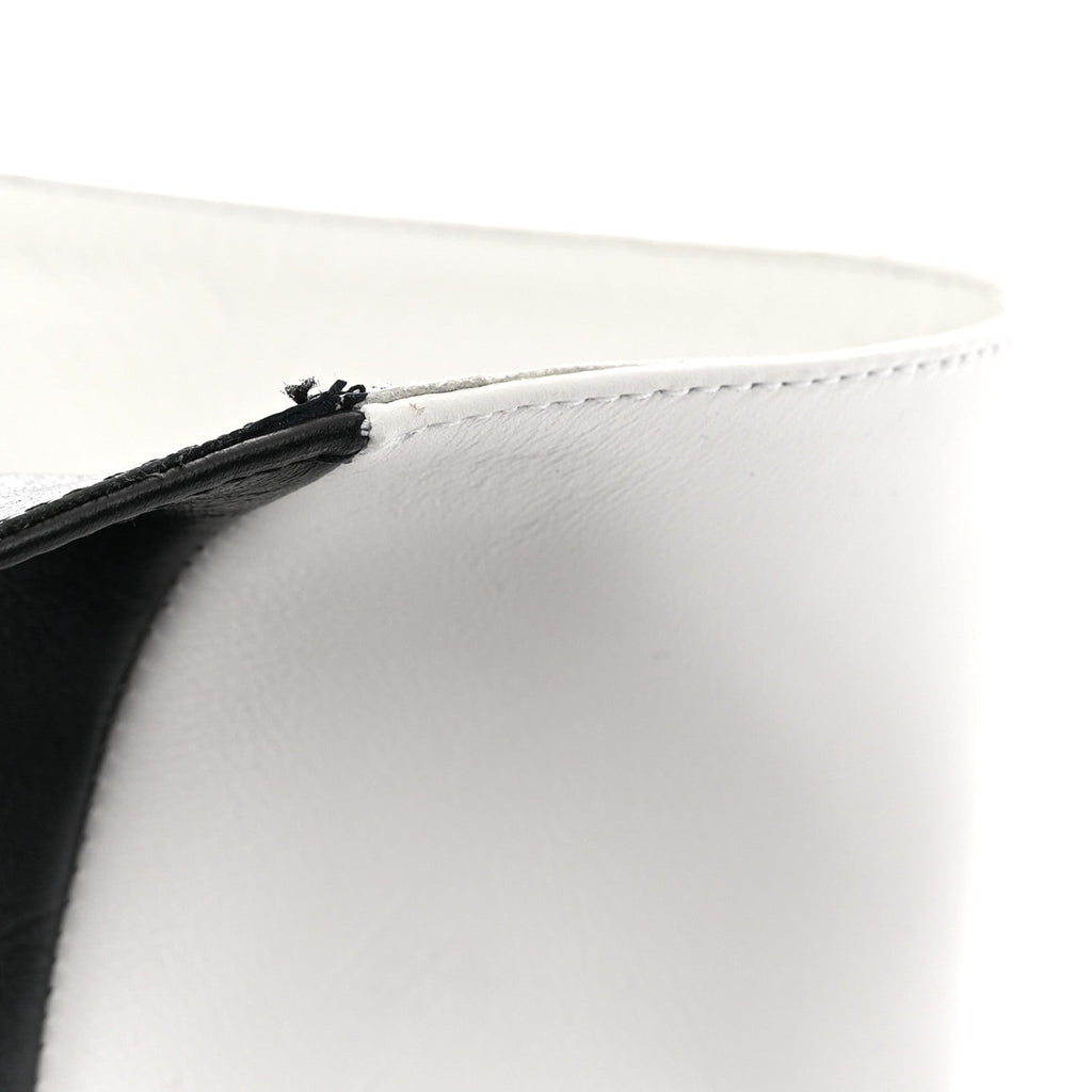 Calfskin Astrilarge 100 Knee Boots 37 Black White