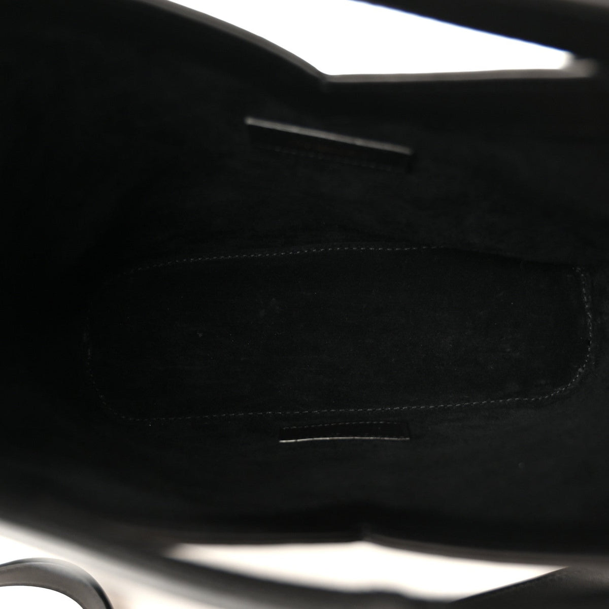 Smooth Calfskin Y Small Bucket Bag Black