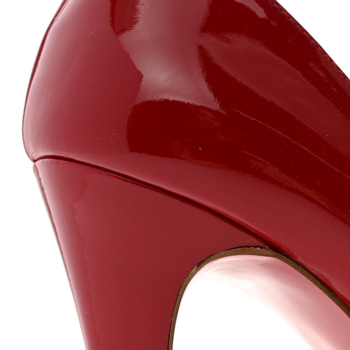 Patent Rolando 120 Pumps 39 Loubi Red
