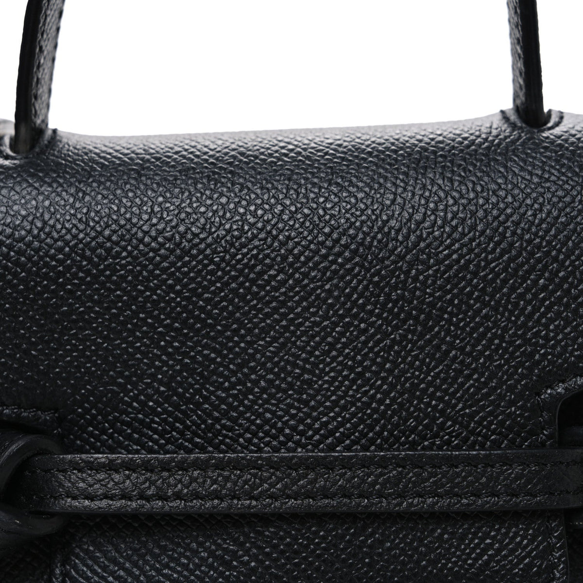 Grained Calfskin Pico Belt Bag Black