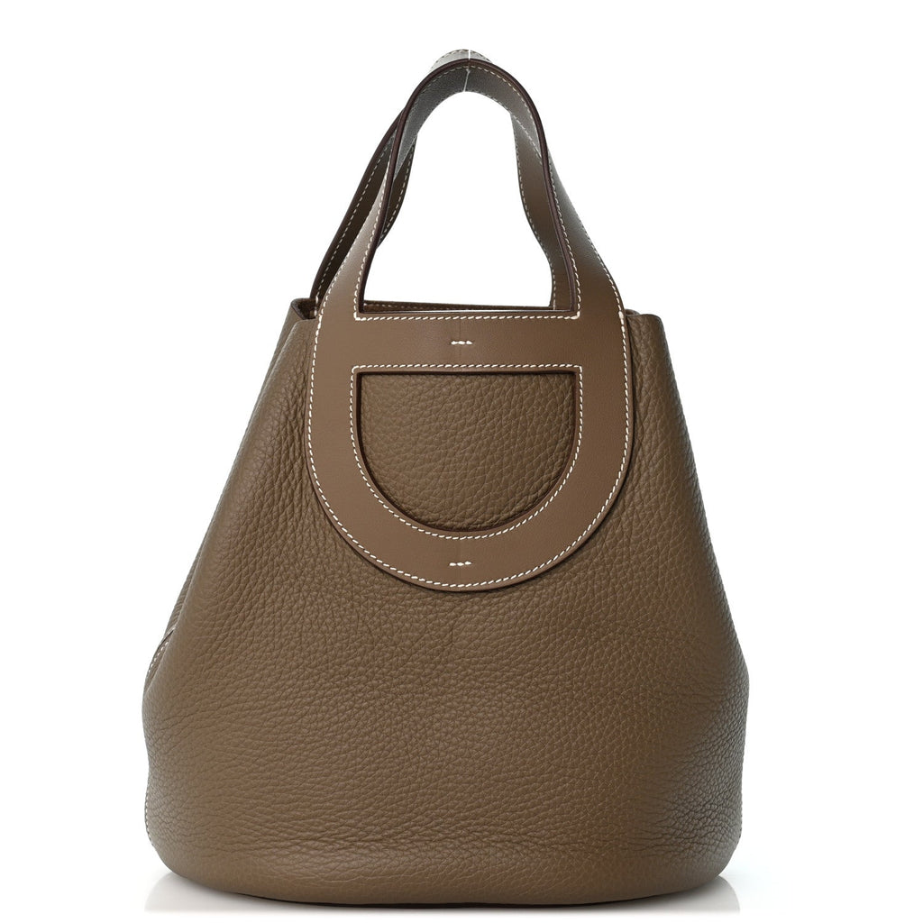 Taurillon Clemence Swift In-The-Loop 23 Bag Etoupe