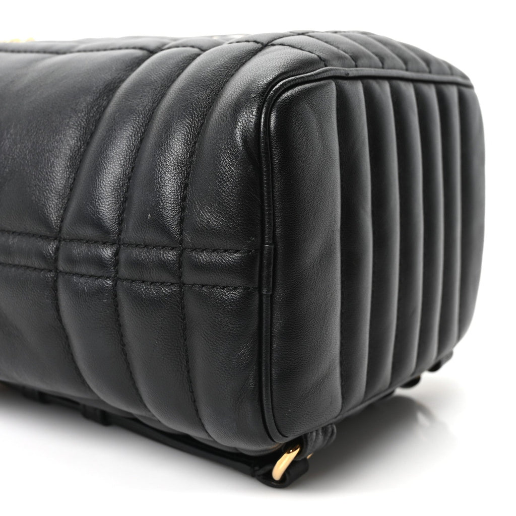 Lambskin Quilted Mini Lola Backpack Black
