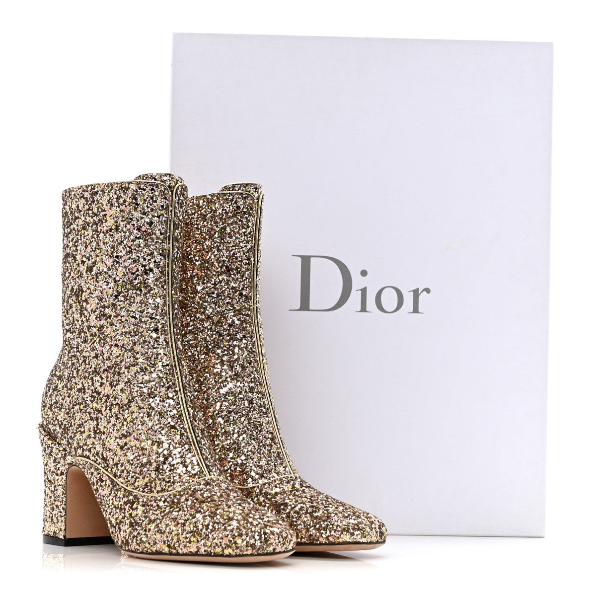 Glitter D-Circus 80mm Short Boots 37 Gold