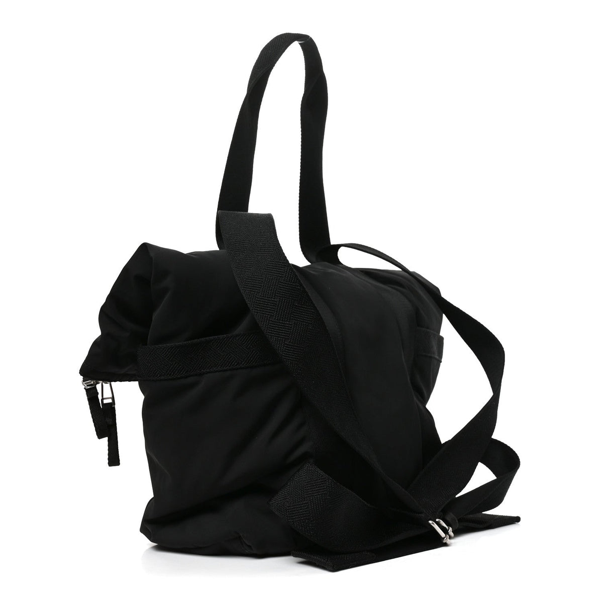 Nylon Voyager Backpack Black