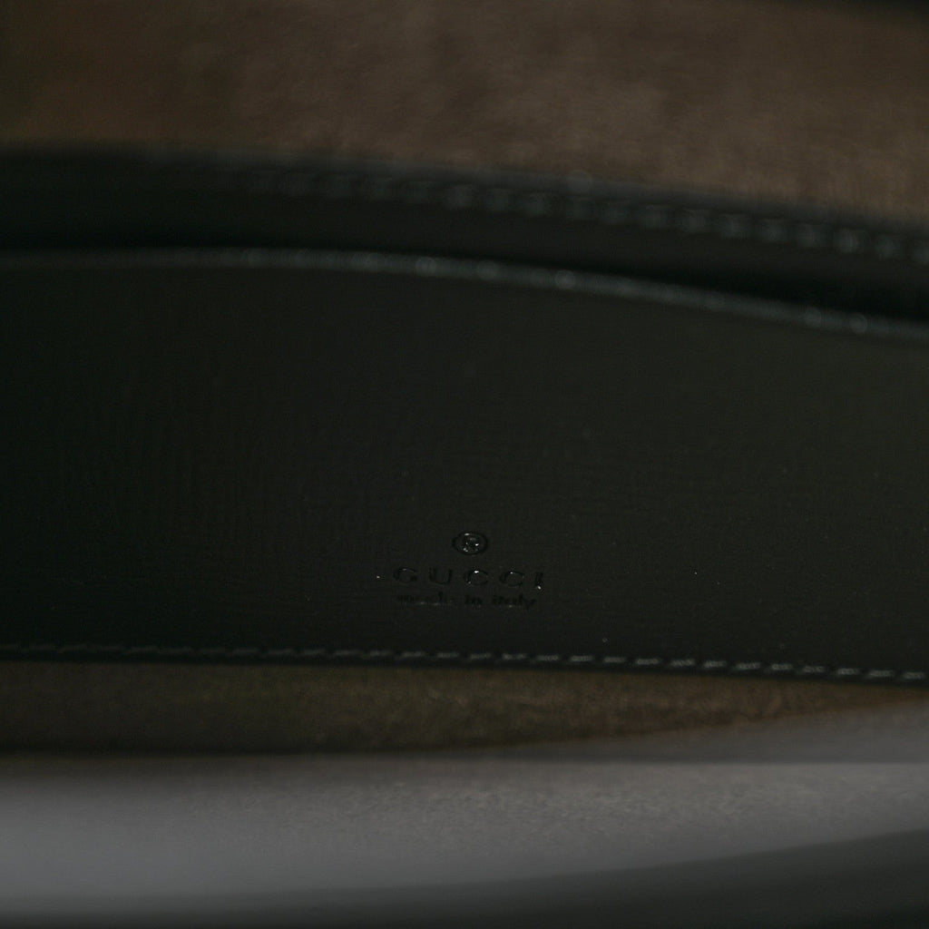 GG Supreme Monogram Canvas Interlocking G Belt Bag Black