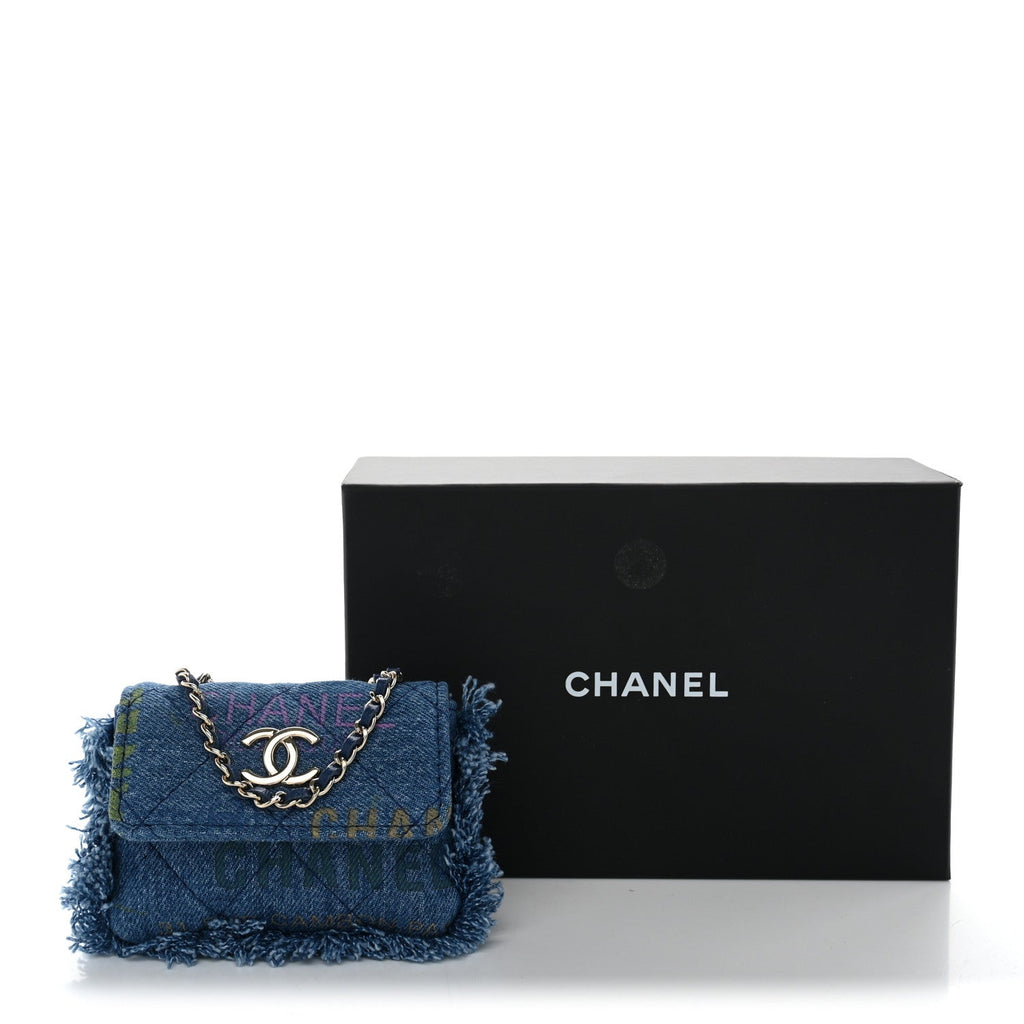 Denim Quilted Denim Mood Belt Bag Blue Multicolor