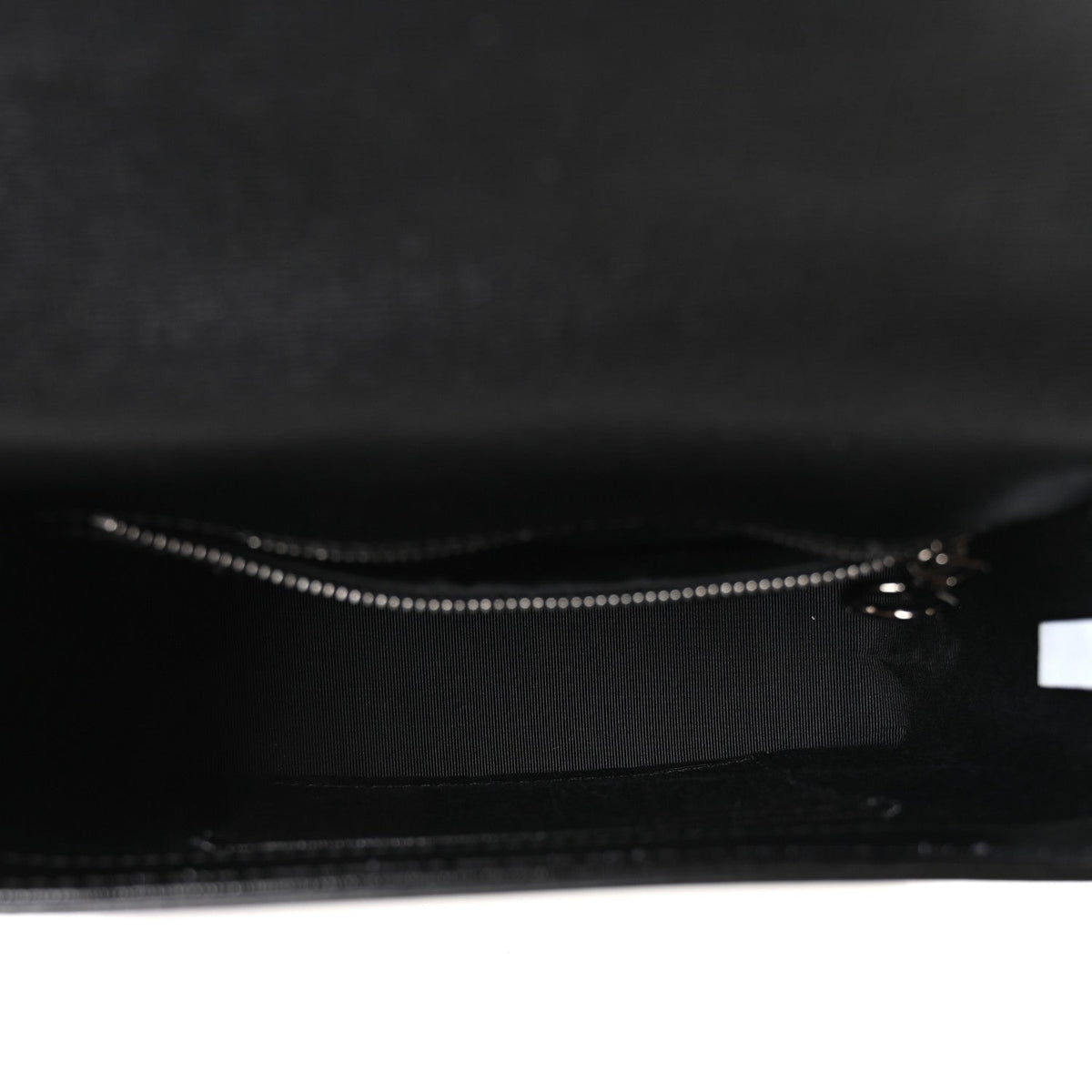 Saffiano Striped Mini Diag Binder Clip Bag Black White Indus