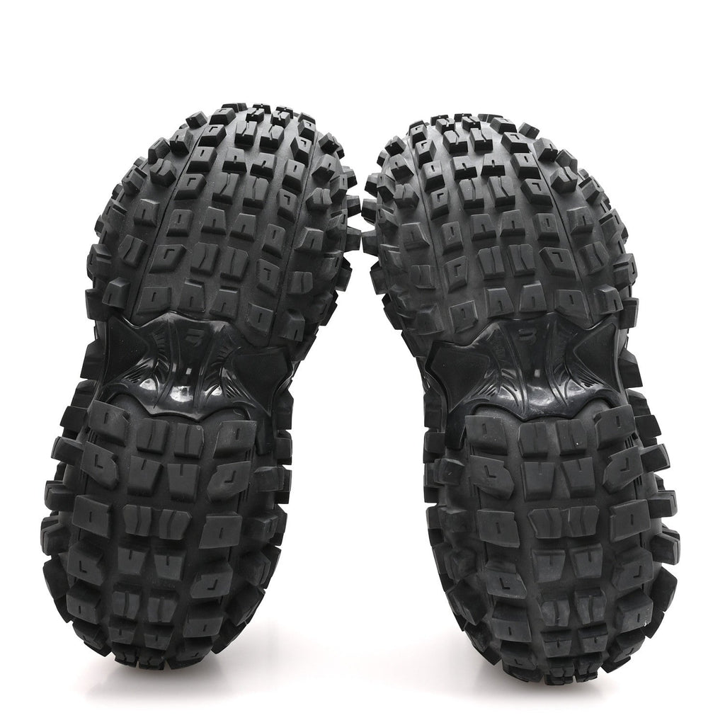 Mesh Nylon Mens Monocolor Bouncer Sneakers 37 Black