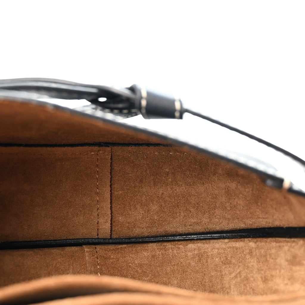 Calfskin Mini Gate Crossbody Bag Midnight Blue