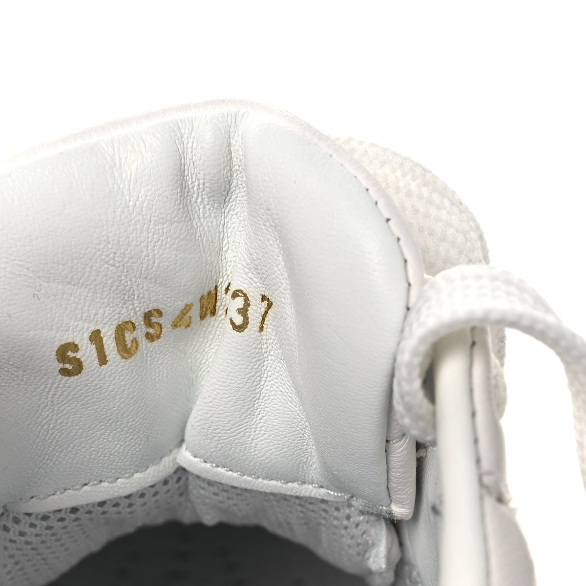 Nappa Metallic One Stud Low Top Sneakers 37 White