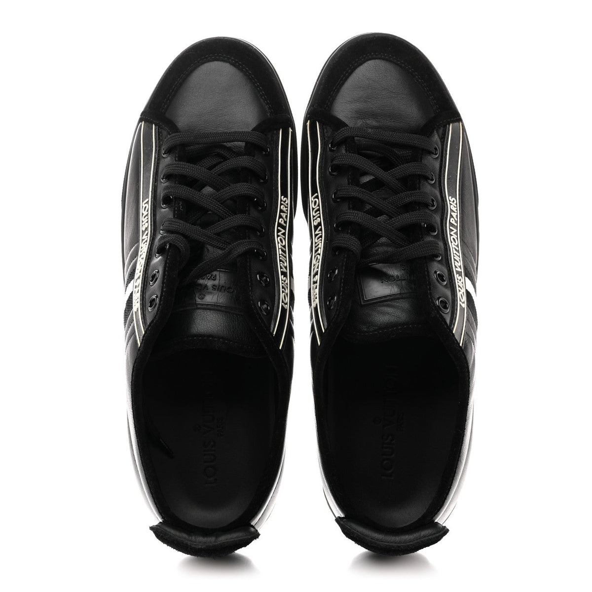 Calfskin Mens Cosmos Sneakers 8 Black