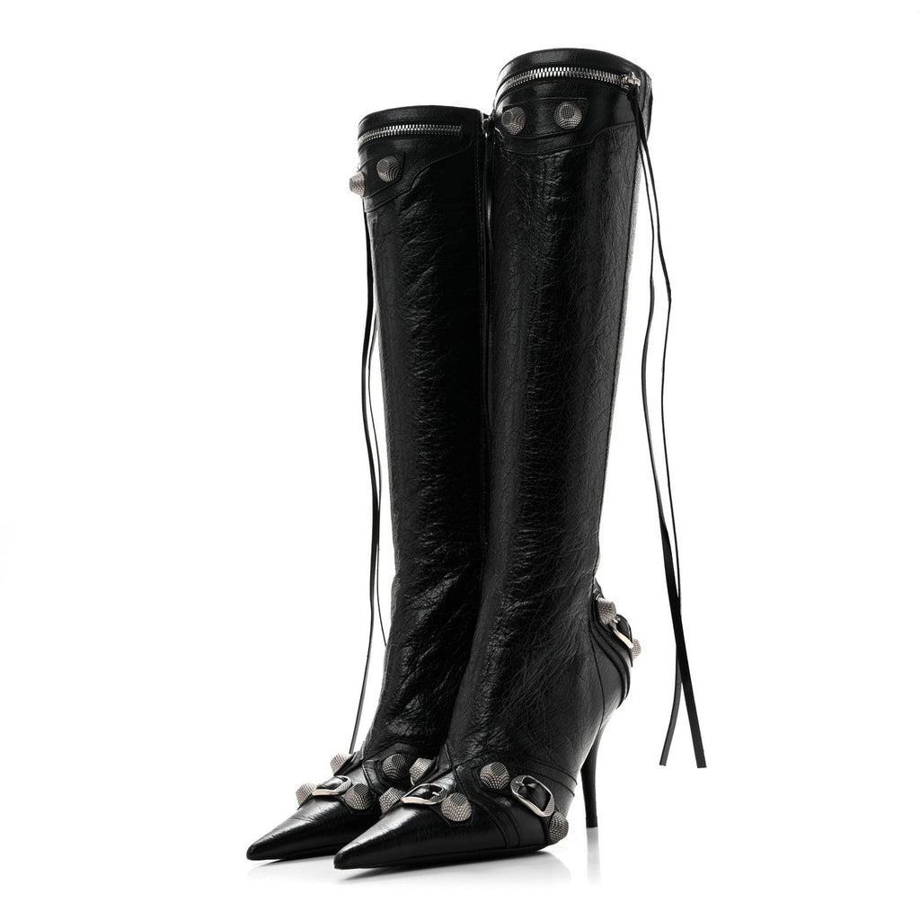 Agneau Arena Spike Spiked Cagole 90mm Boots 35 Black