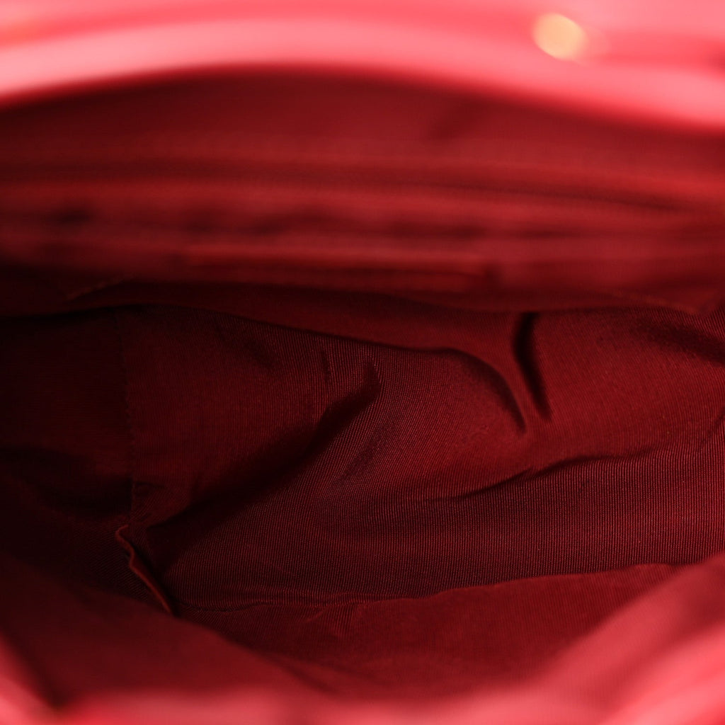 Lambskin Quilted Small Urban Spirit Backpack Red