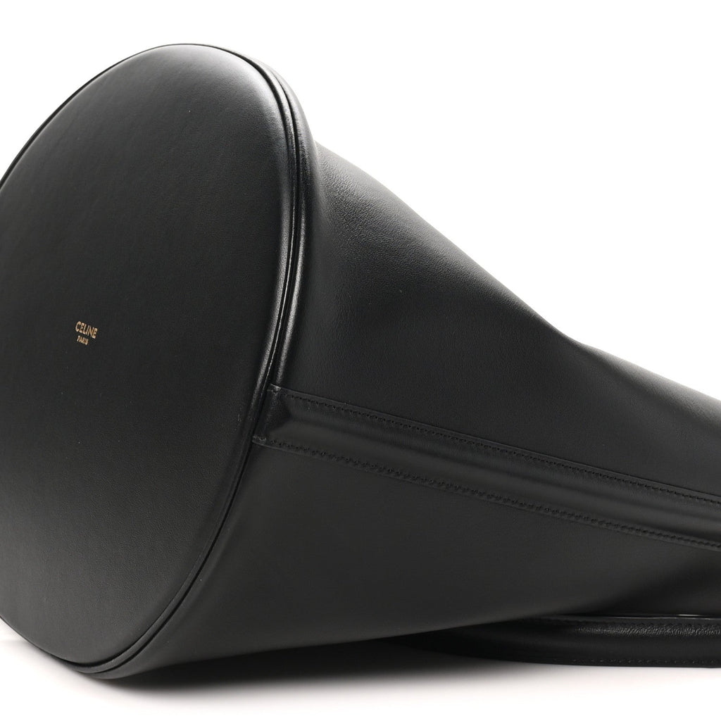 Smooth Calfskin Bucket 16 Bag Black