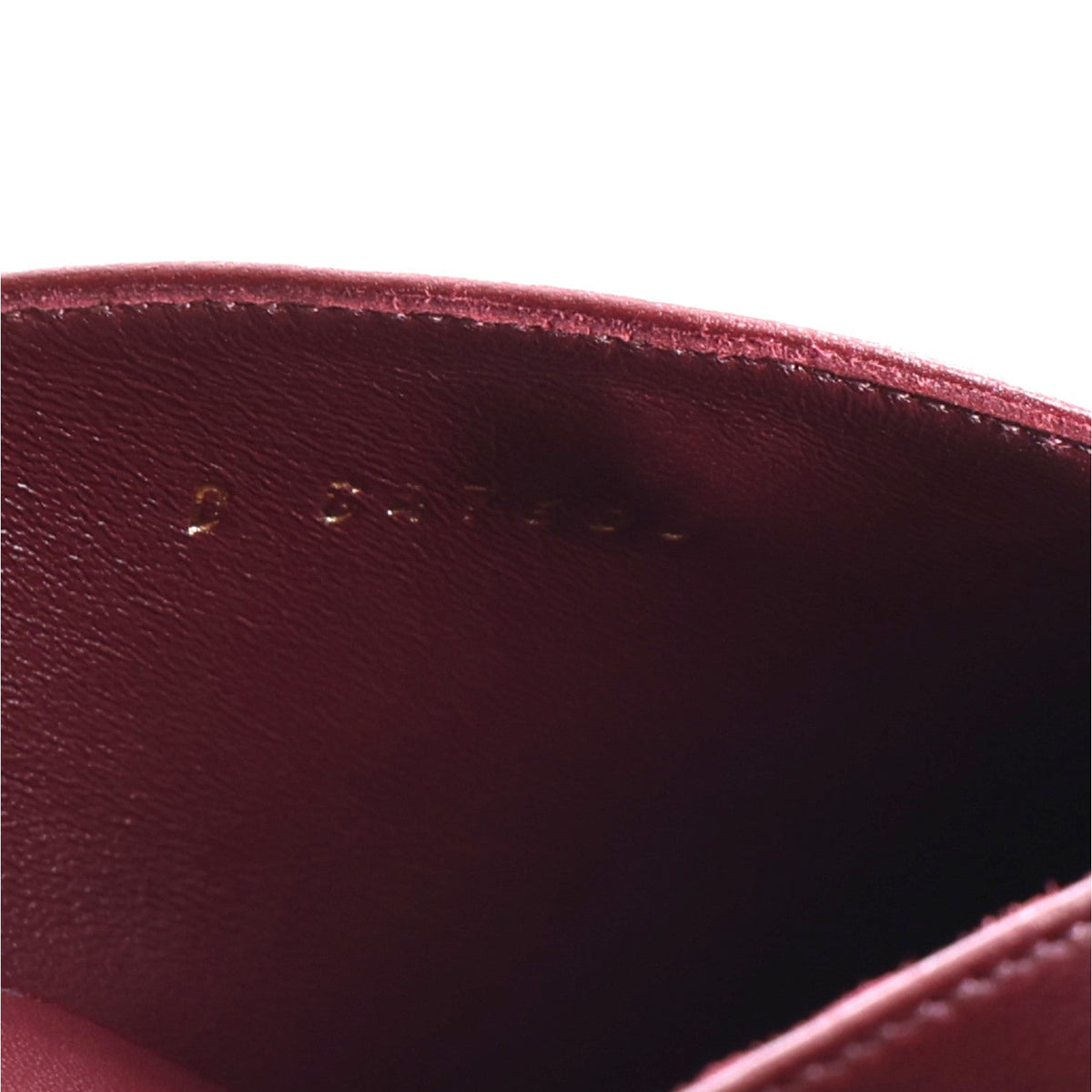 Lambskin CC Mules 38.5 Dark Burgundy Light Green