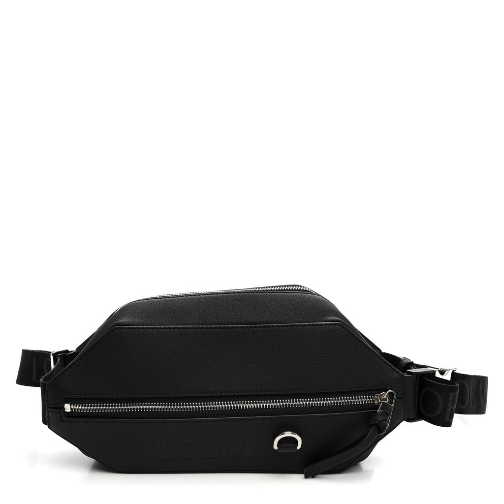 Classic Calfskin Convertible Sling Bag Black