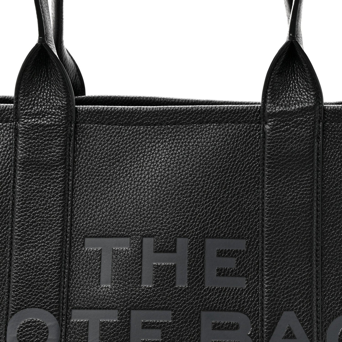 Grained Calfskin Large The Tote Bag Black
