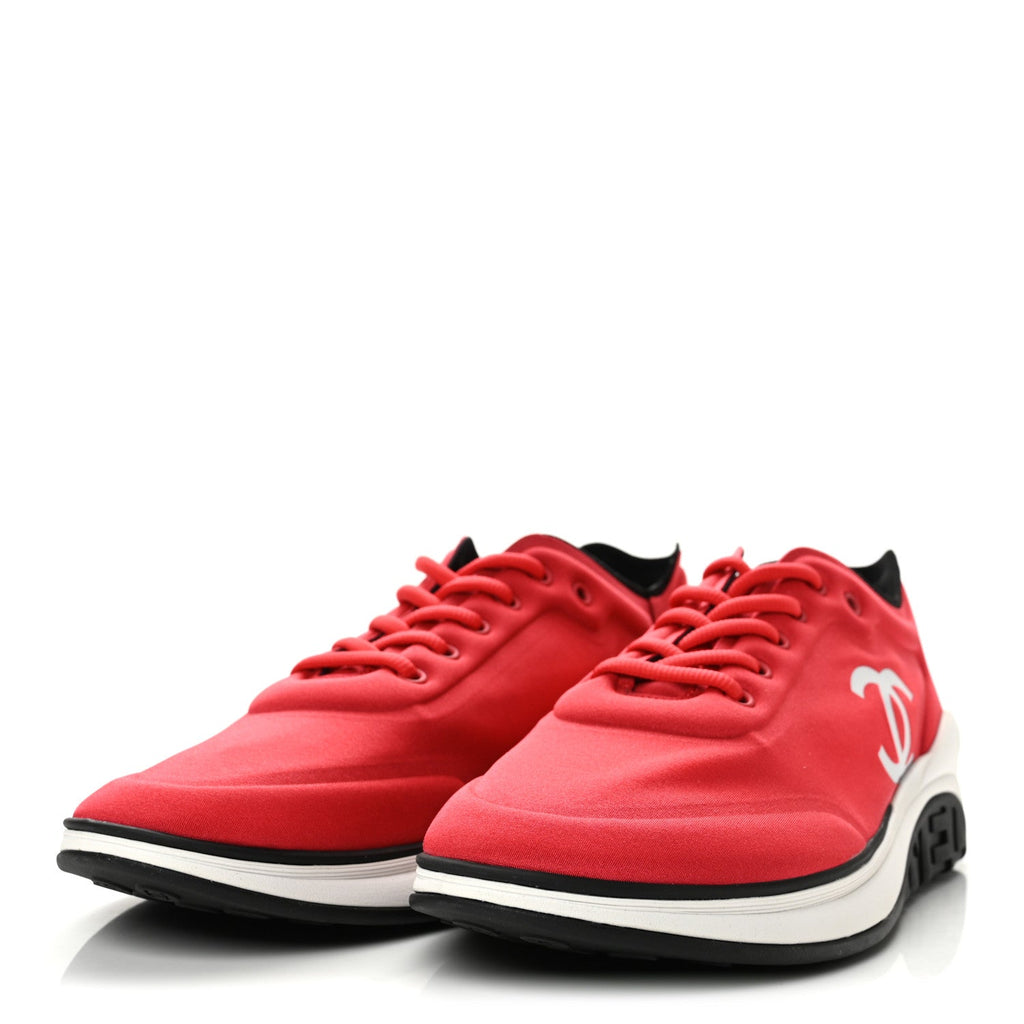 Mesh Lycra Thermoplastic Mens Sneakers 45 Red White