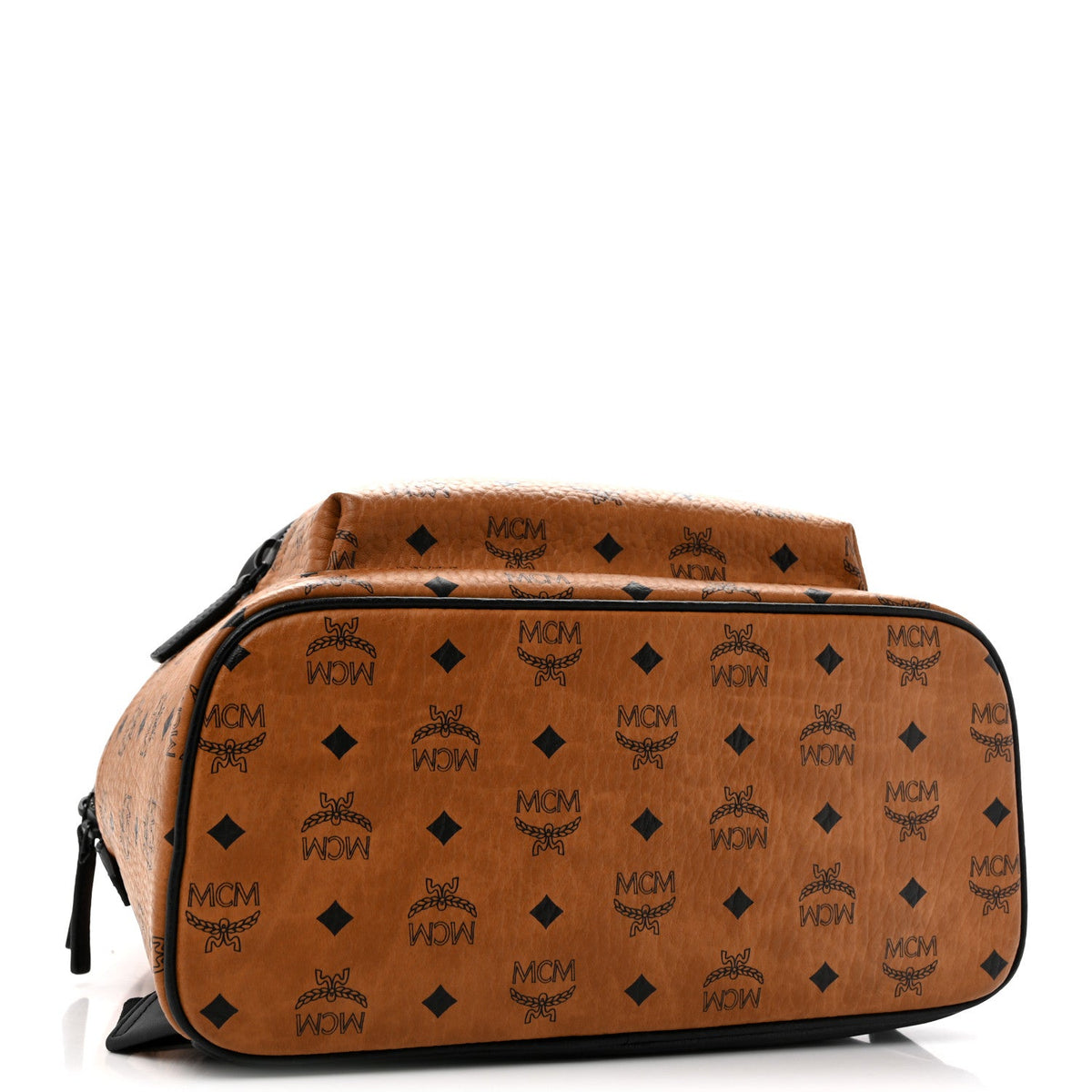 Visetos Nappa Medium Stark Backpack Cognac Black