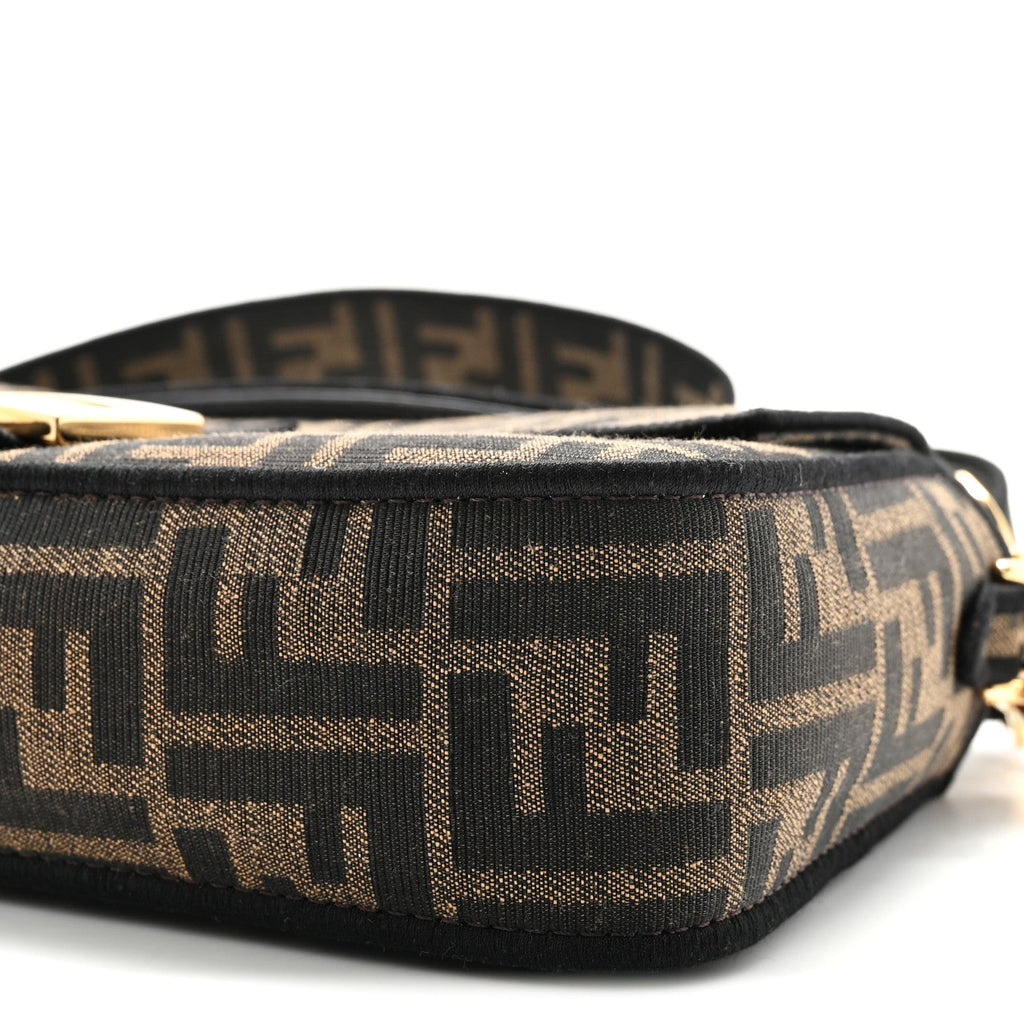 Fabric Jacquard FF 1974 Medium Baguette Tobacco Moro Black