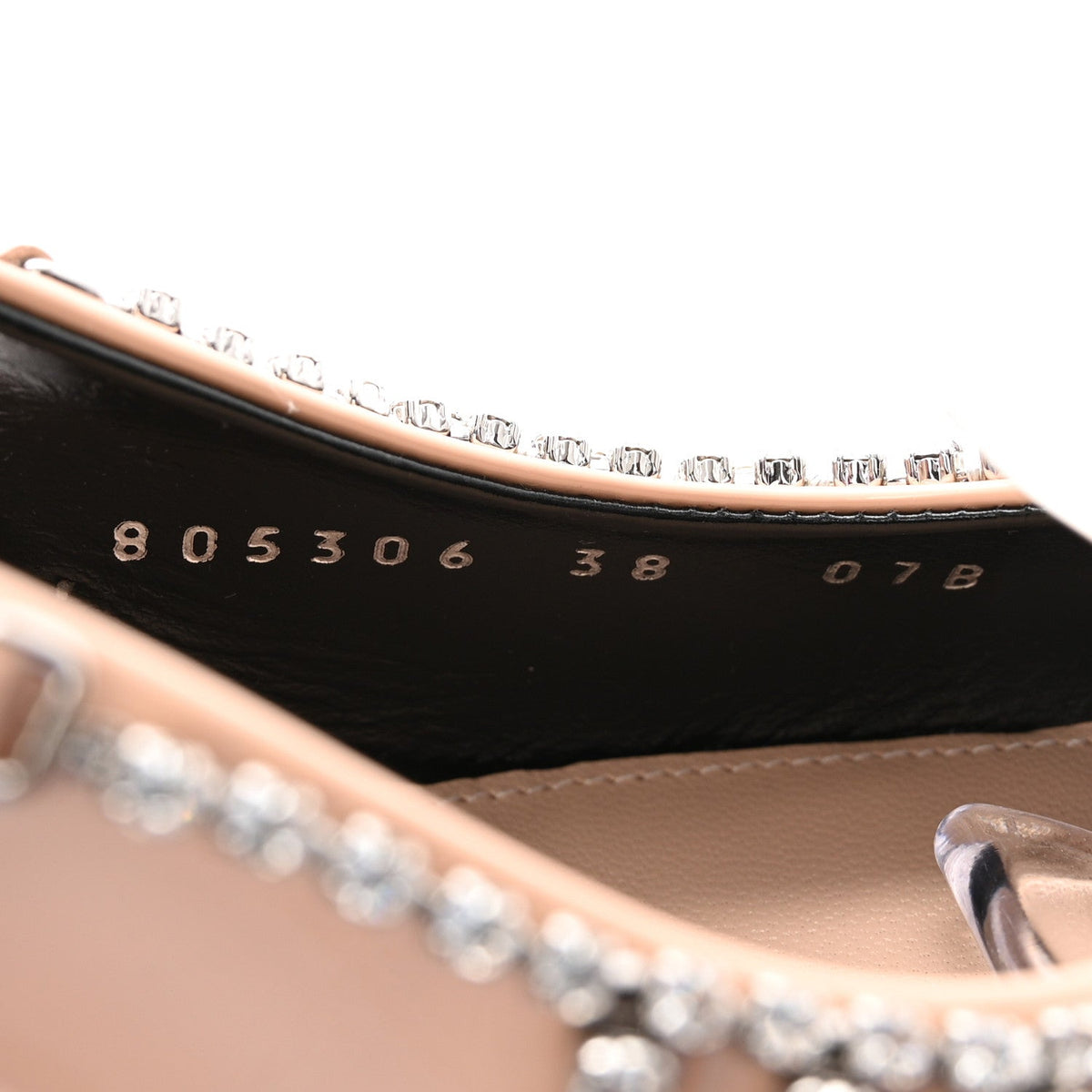 Vernice Crystal Embellished Guinevere Slingback Pumps 38 Rose Dust