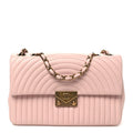 Lambskin Borse Romane Single Flap Light Pink