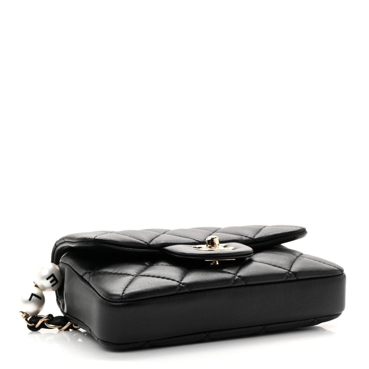 Lambskin Quilted Mini My Precious Waist Bag Black