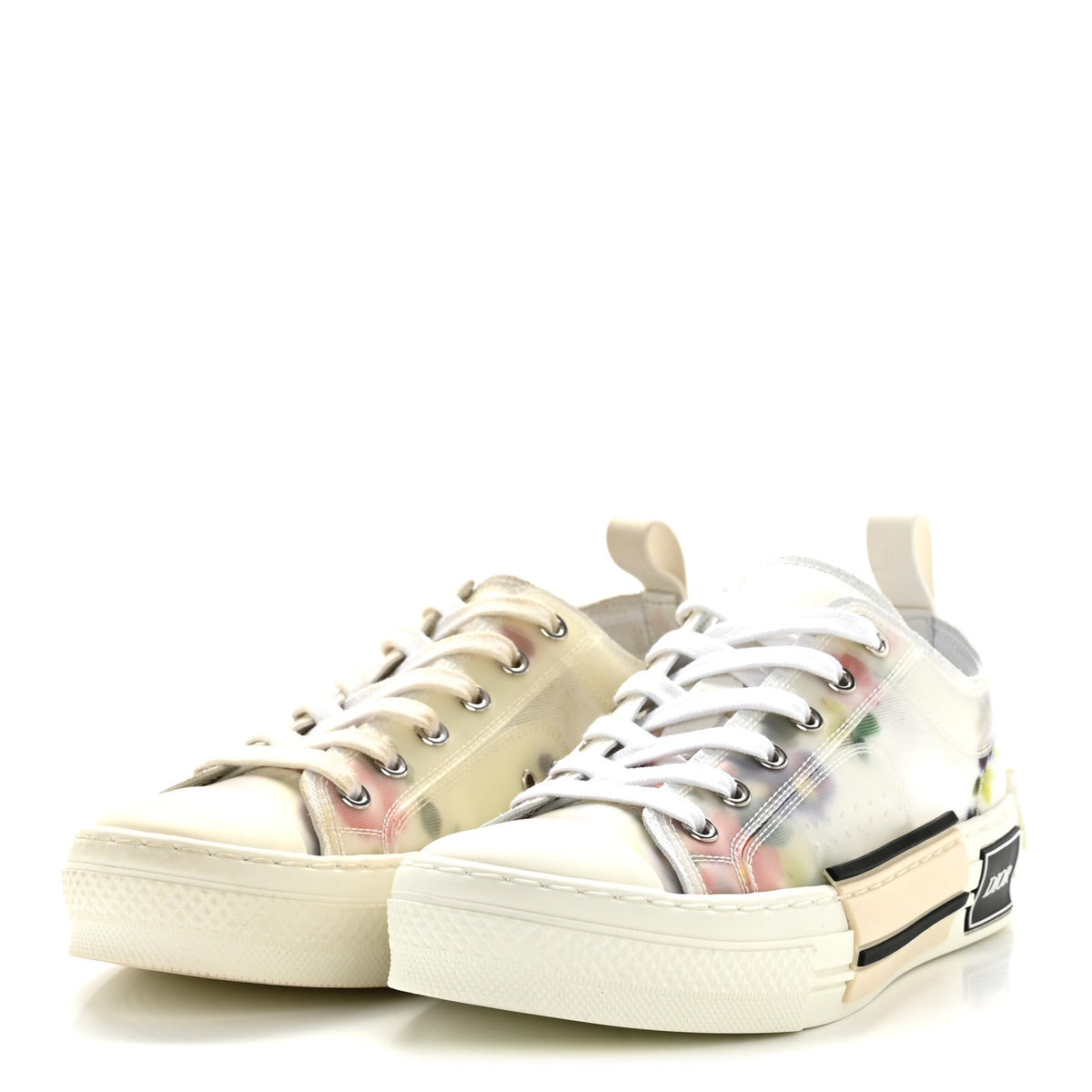 Technical Canvas Floral B23 Low Top Sneakers 36 White Multicolor