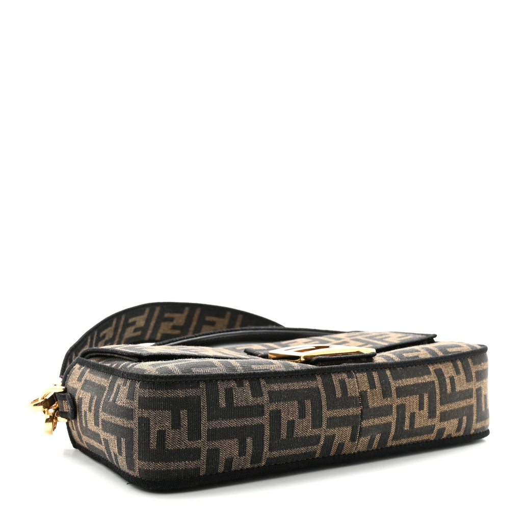 Fabric Jacquard FF 1974 Medium Baguette Tobacco Moro Black