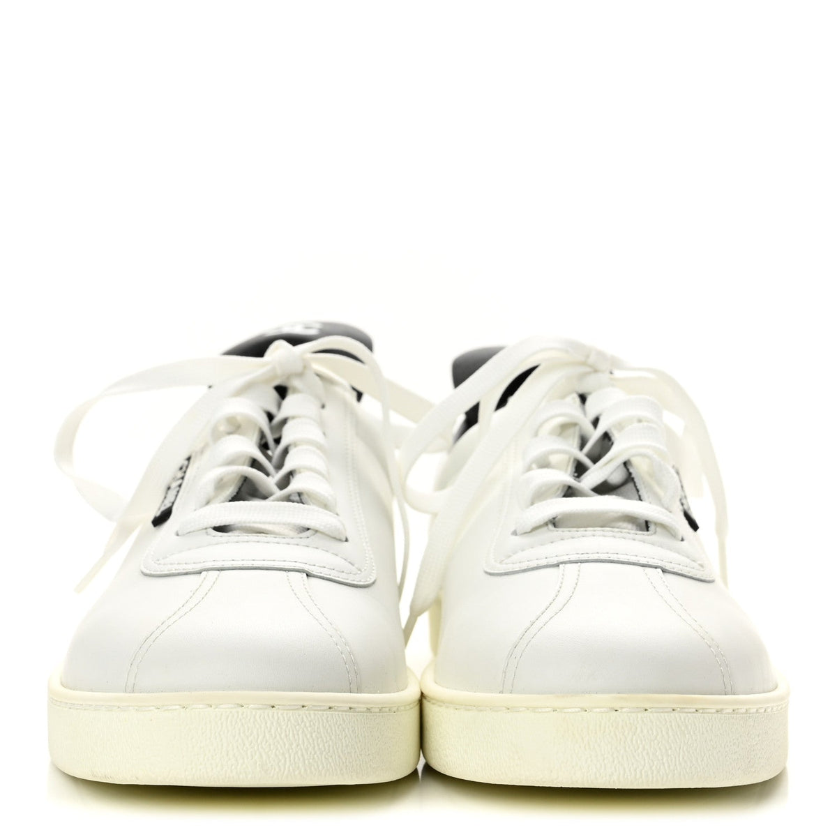 Calfskin Mens CC Sneakers 41 White