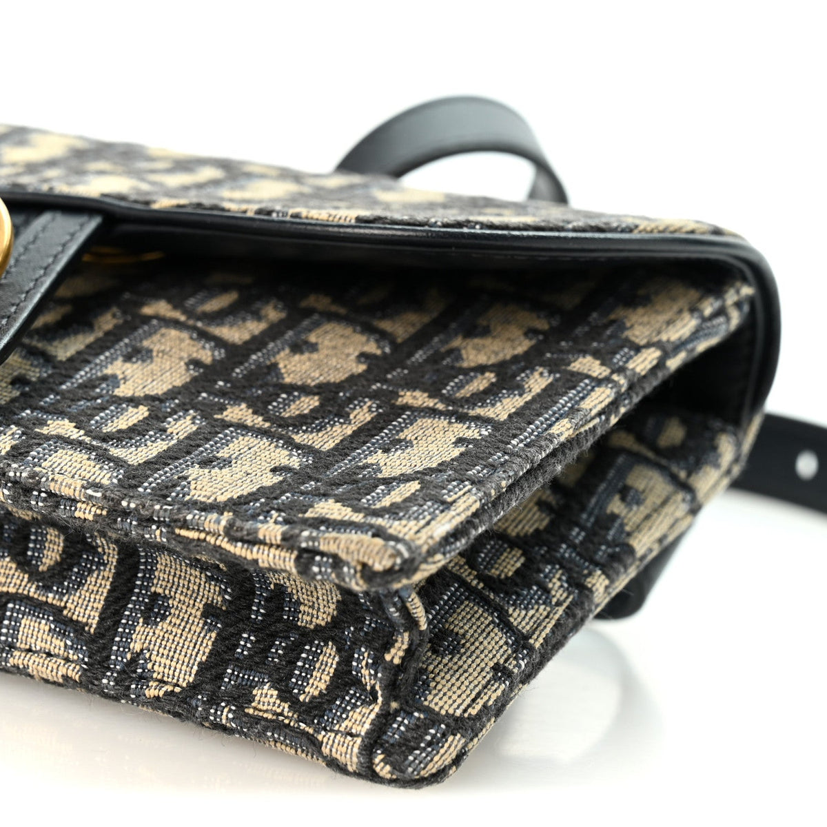 Oblique Saddle Belt Bag Blue