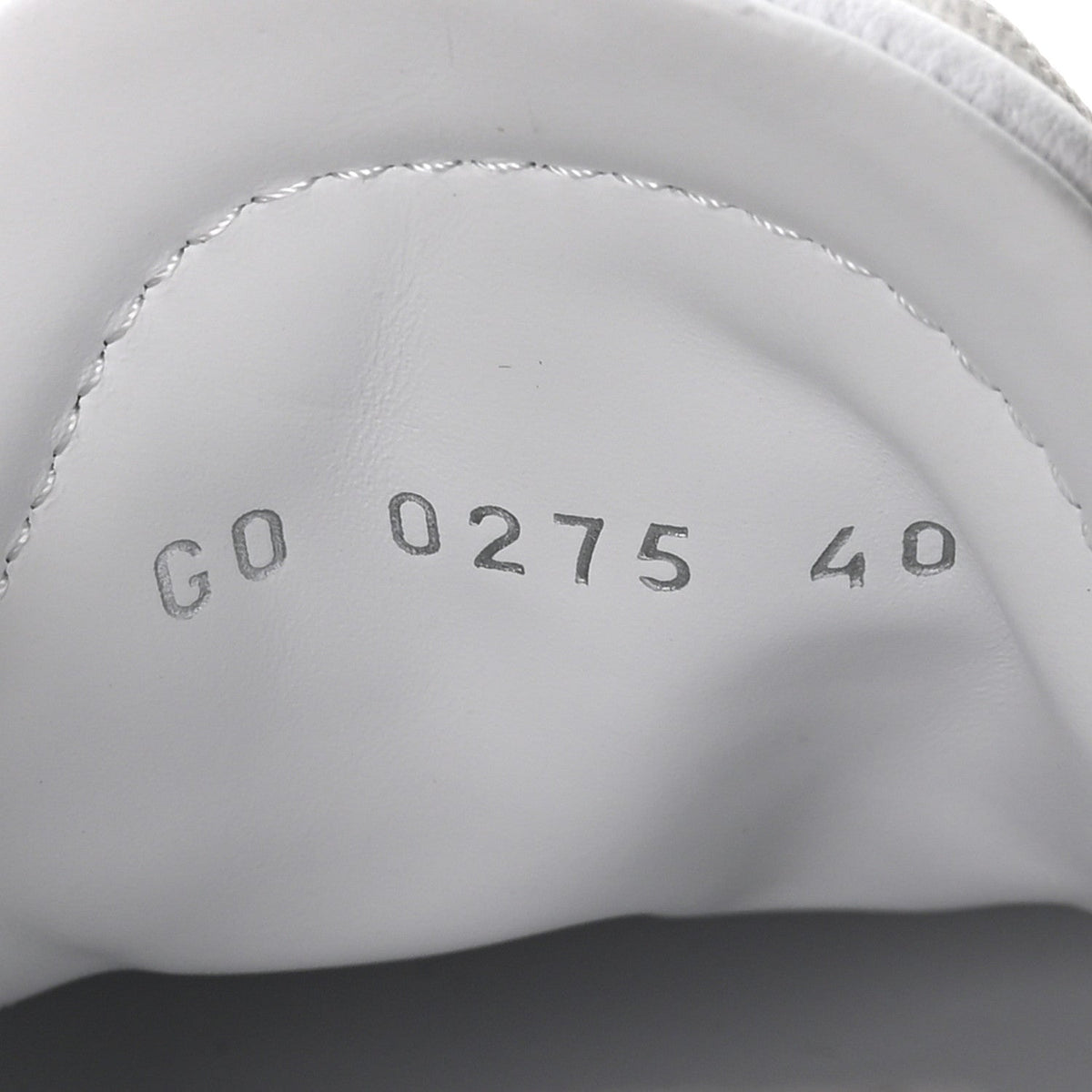 Monogram Calfskin Womens LV Sneakerina 40 White