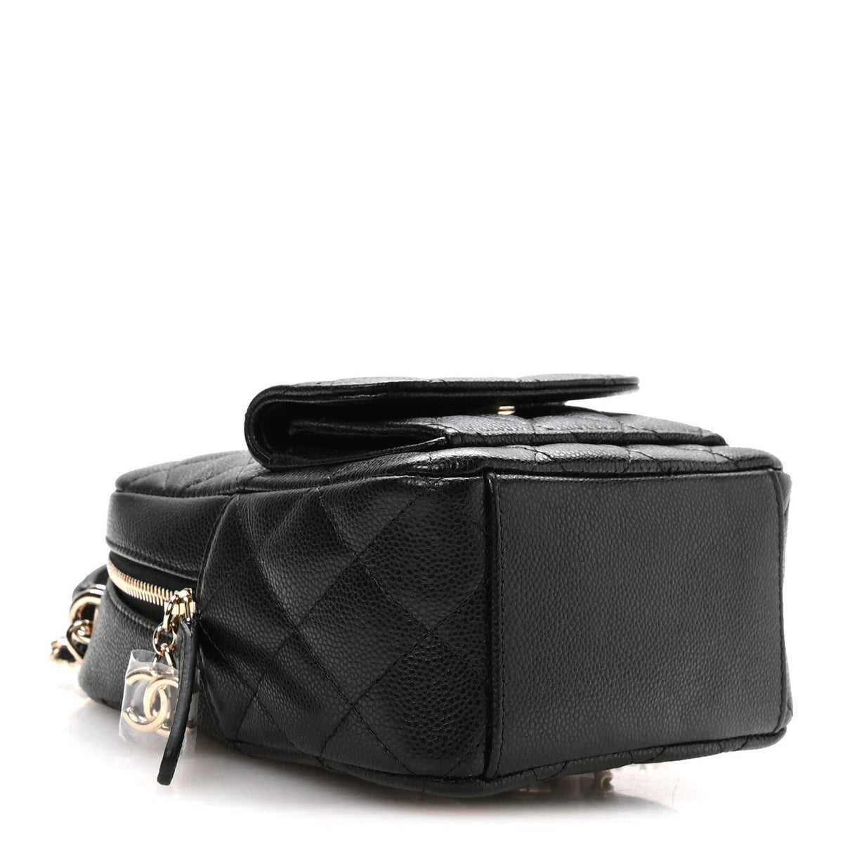 Caviar Quilted CC Mini Classic Backpack Black