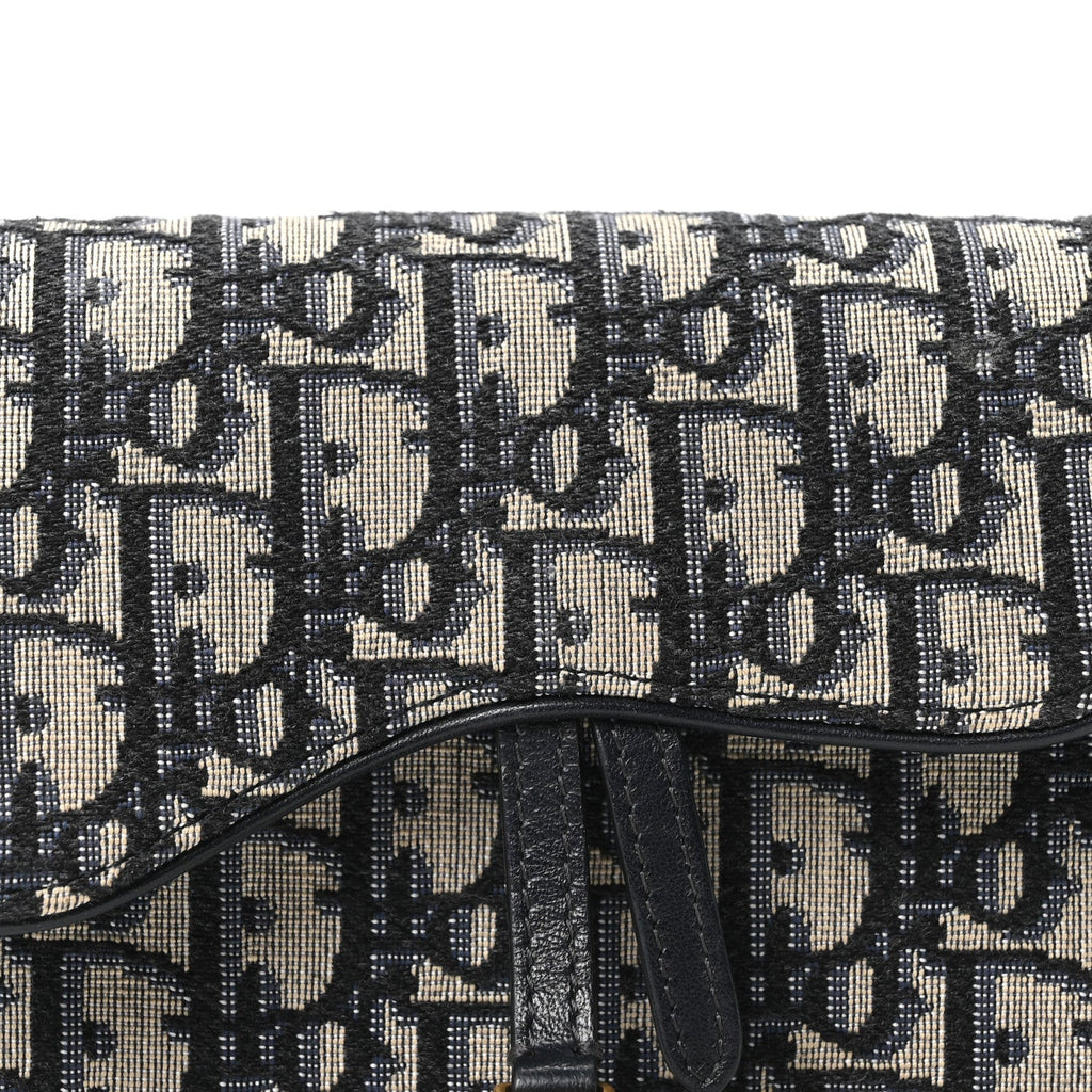 Oblique Saddle Belt Bag Blue