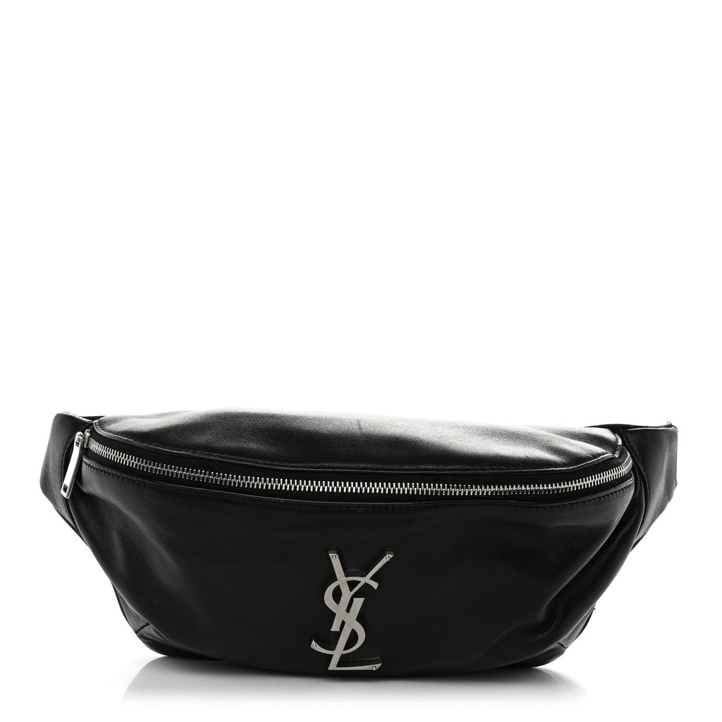 Lambskin Monogram Belt Bag Black